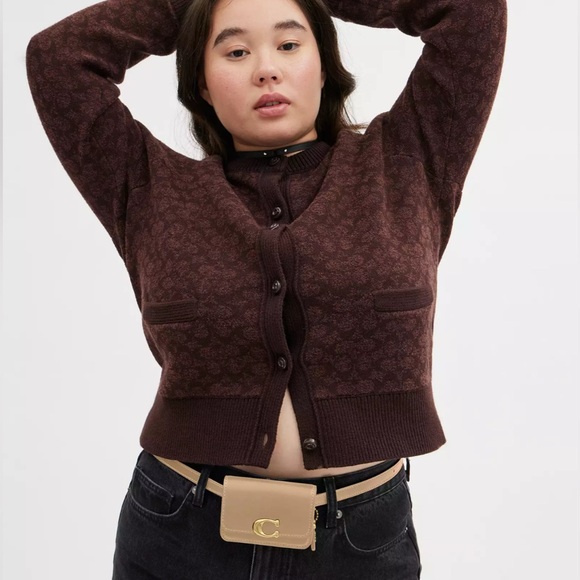 Coach 1941 Bandit Card Case Belt Bag in Brass/Tan Luxe Refined Calf Leather NWT - Picture 10 of 15